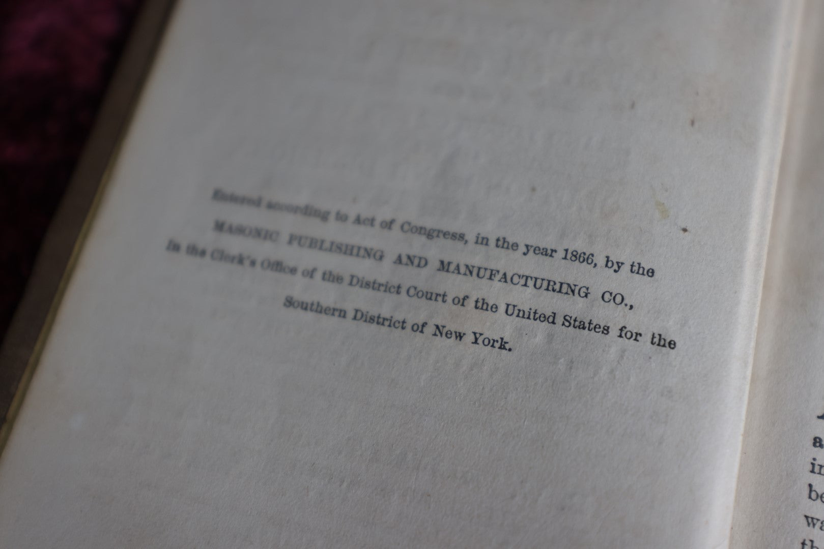 Lot 055 - Antique Book, The New York Masonic Code, Collated By R.W. William T. Woodruff, Embossed Cover, Published 1868, New York