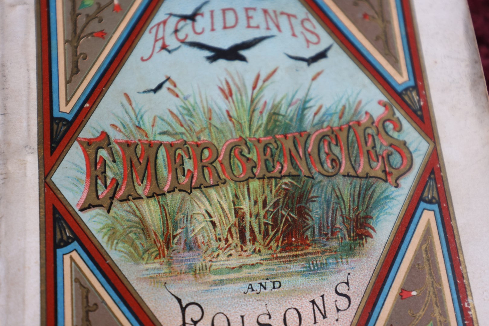 Lot 063 - Antique Advertising Book, Plain Directions For Accidents, Emergencies, And Poisons, Distributed By The Mutual Life Insurance Company, New York, 1875