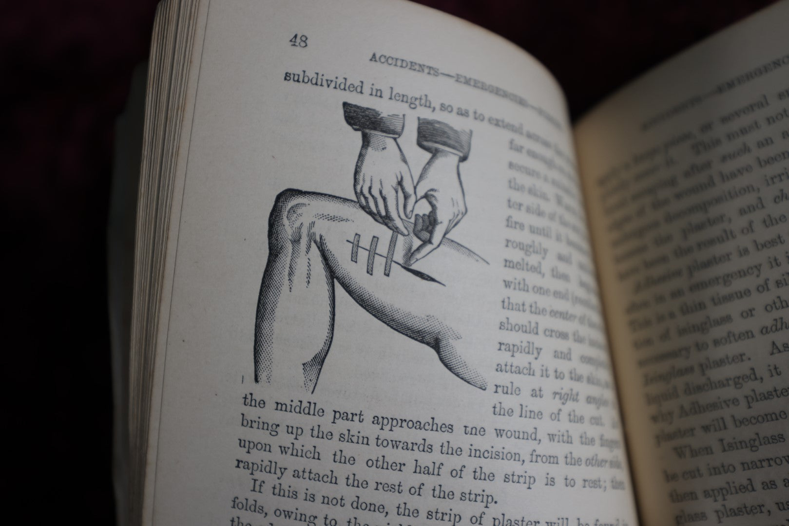 Lot 063 - Antique Advertising Book, Plain Directions For Accidents, Emergencies, And Poisons, Distributed By The Mutual Life Insurance Company, New York, 1875