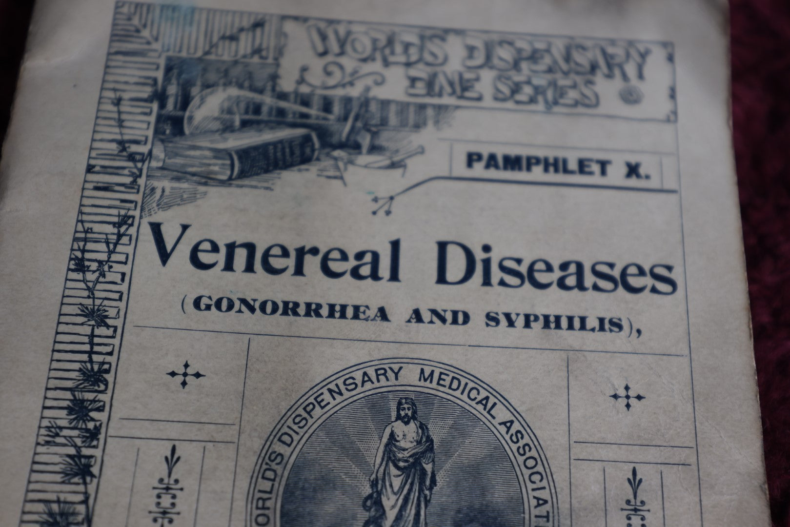 Lot 064 - Antique Pamhlet X, Venereal Disases, Gonorrhea And Syphilis, Including Stricture Of The Urethra, By The World'S Dispensary Medical Association, Buffalo, N.Y.