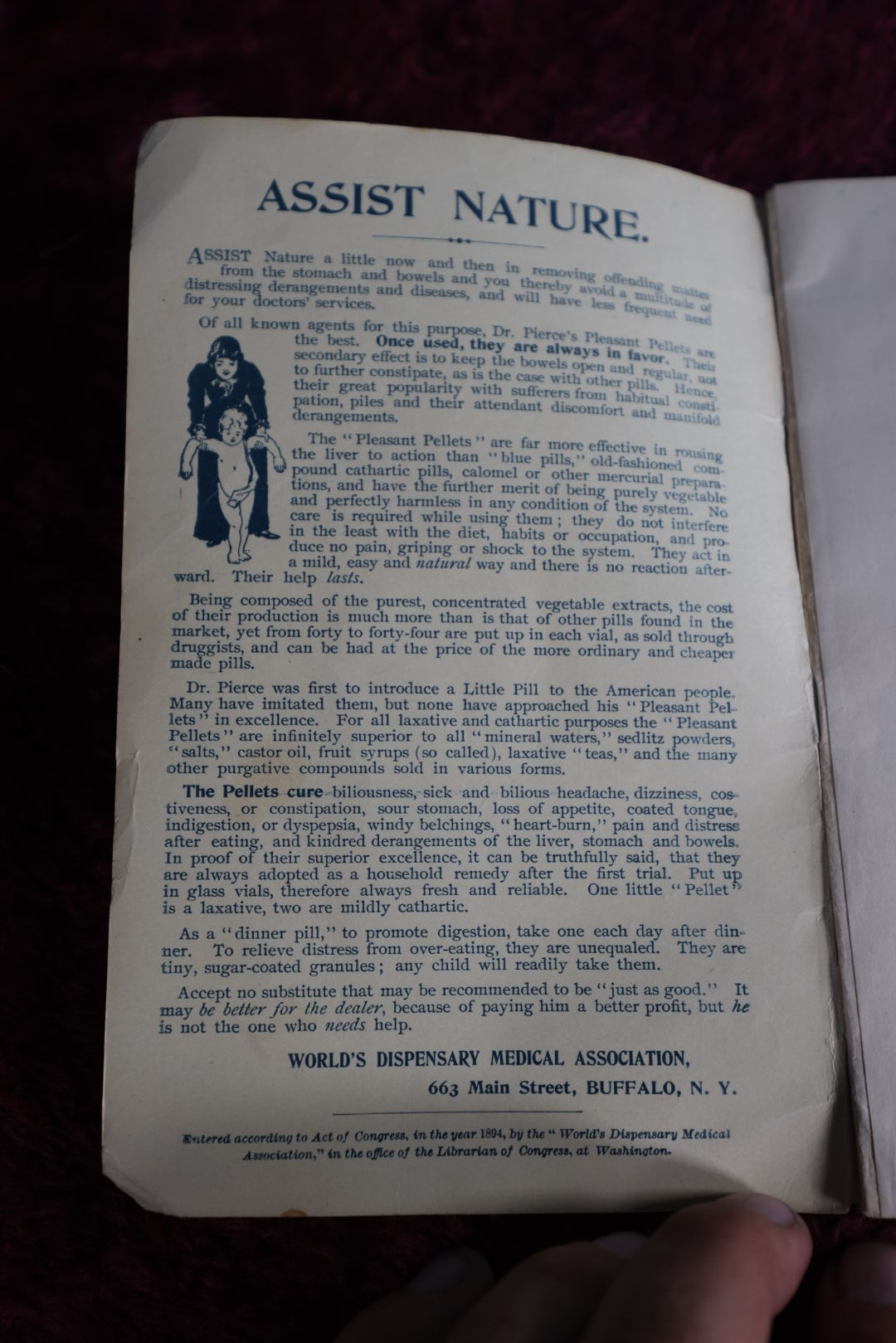 Lot 064 - Antique Pamhlet X, Venereal Disases, Gonorrhea And Syphilis, Including Stricture Of The Urethra, By The World'S Dispensary Medical Association, Buffalo, N.Y.