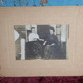 Lot 066 - Antique Boarded Photo Of Woman In Wheelchair, And Other Woman