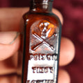 Lot 079 - Antique Poison Bottle, Tincture Of Iodine, Skull And Crossbones, Bottom Marked W Symbol, Very Small