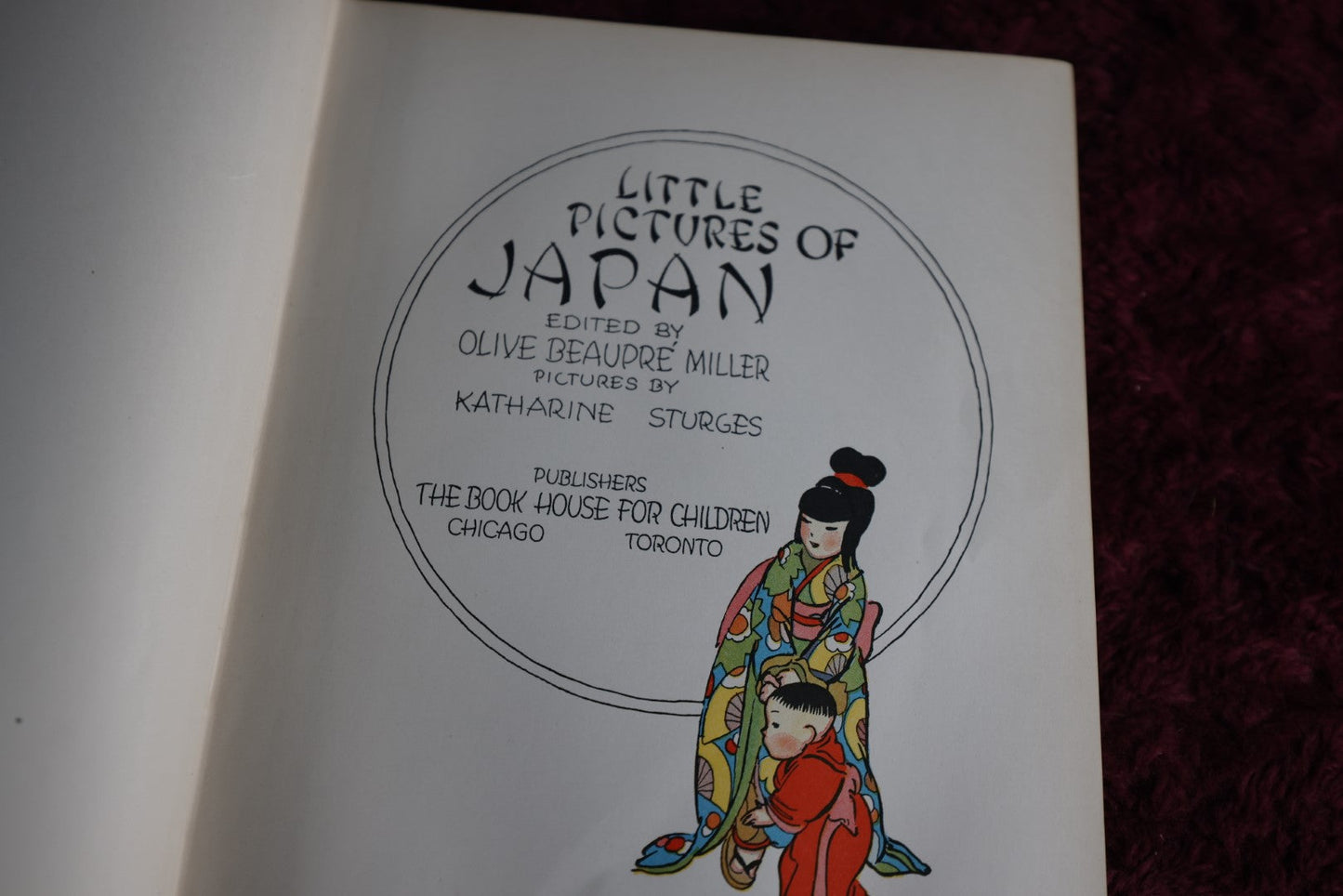 Lot 089 - Little Pictures Of Japan, 1925 Illustrated Childrens Book