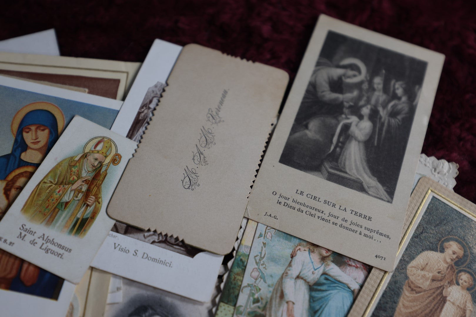 Lot 092 - Grouping Of 95+ Vintage Prayer Cards, Memorial Cards, And More