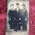 Lot 103 - Tintype Of Three Men Smoking, Losses, Smudging To Tintype