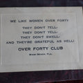 Lot 117 - Antique Novelty Card, Over Forty Club, Miamai Beach, Florida, "We Like Women Over Forty"