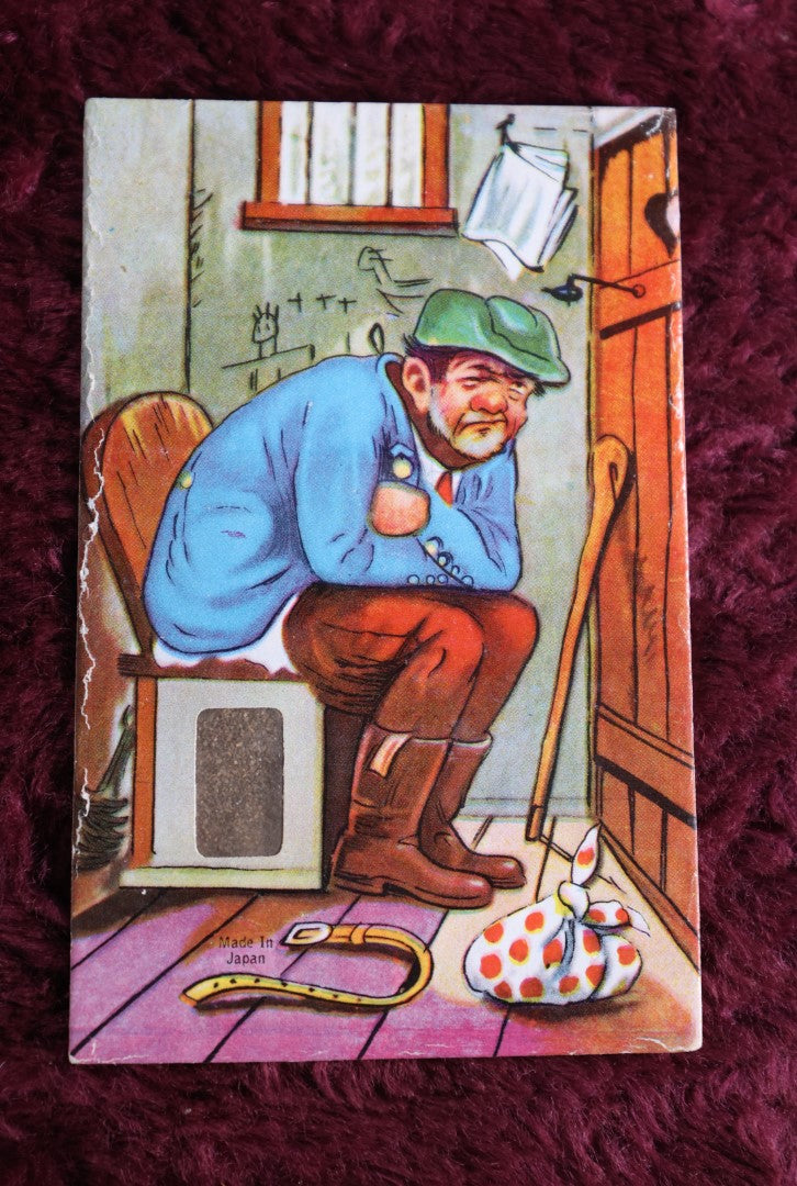 Lot 118 - Vintage Novelty Mechanical Postcard, Filled With Sand, Man Appears To Be Drinking And Pooping