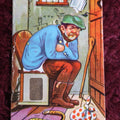 Lot 118 - Vintage Novelty Mechanical Postcard, Filled With Sand, Man Appears To Be Drinking And Pooping
