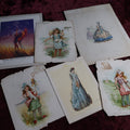 Lot 122 - Grouping Of Six Pieces Of Vintage Ephemera, Women Prints And More