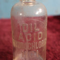 Lot 128 - Hydrochloric Acid Etched Antique Glass Bottle