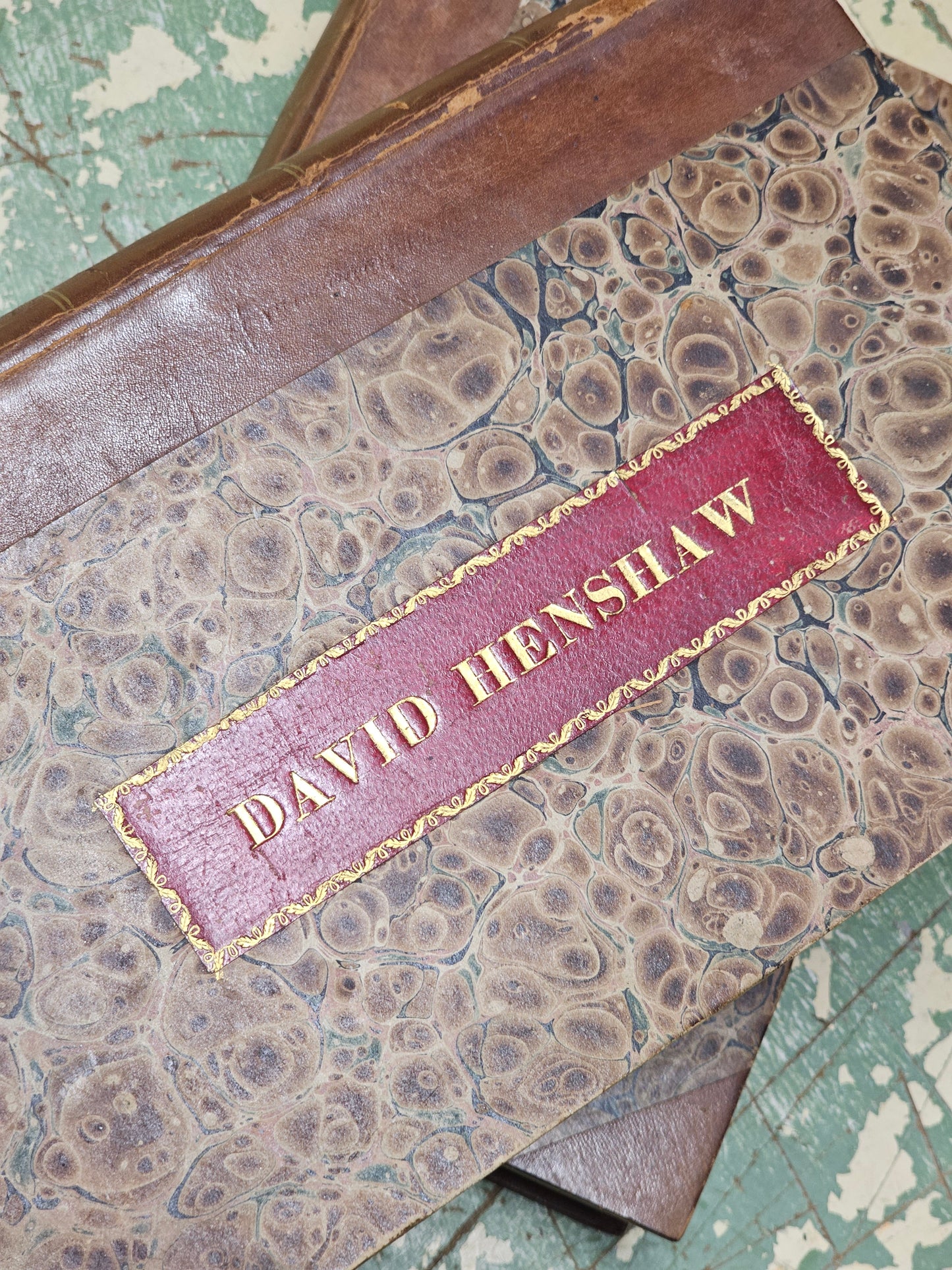 Grouping of Six 1840s Leather Bound Massachusetts Law Books from the Personal Library of American Politician David Henshaw (1791-1852), U.S. Secretary of the Navy Under President John Tyler