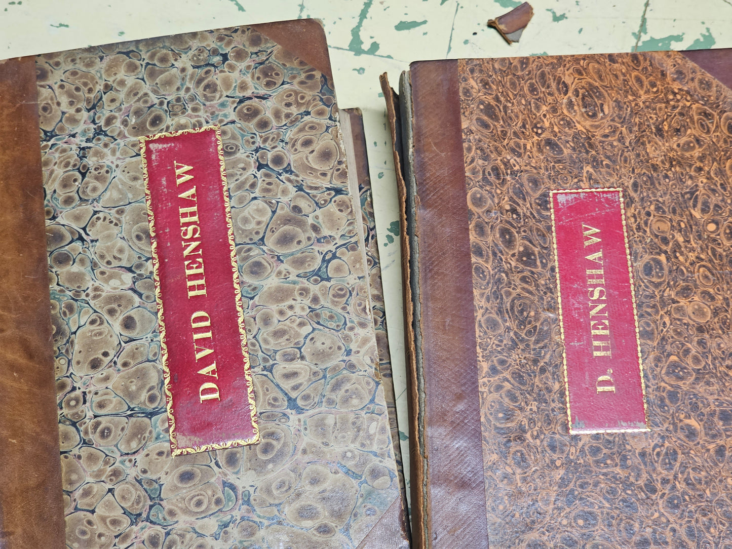 Grouping of Six 1840s Leather Bound Massachusetts Law Books from the Personal Library of American Politician David Henshaw (1791-1852), U.S. Secretary of the Navy Under President John Tyler