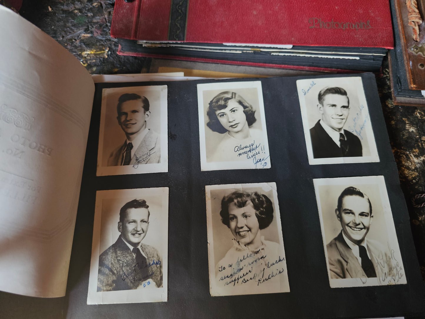 Grouping of Four 1920s-1940s Black and White Snapshot Photo Albums, Tons of Photos, Price is for All