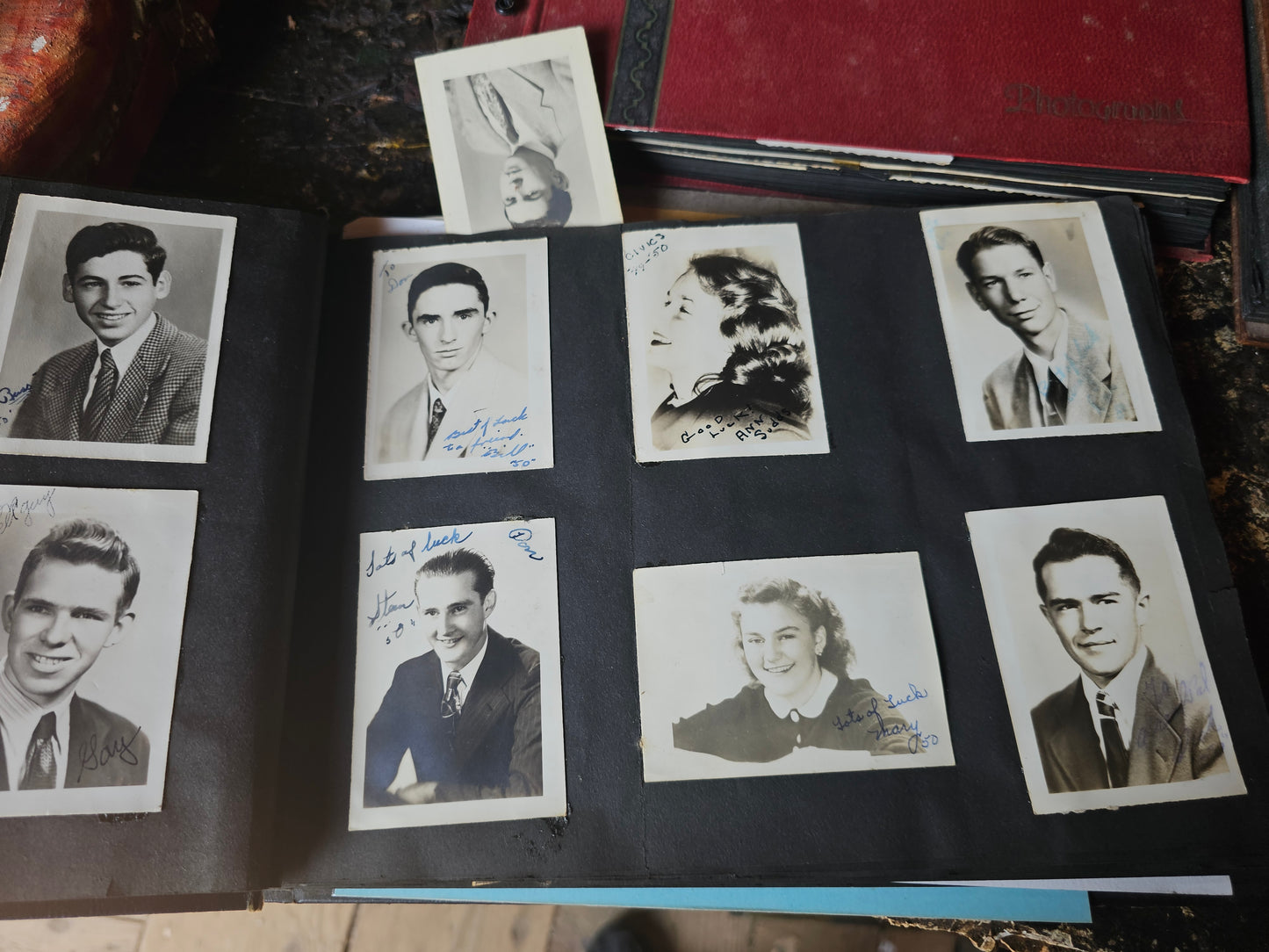 Grouping of Four 1920s-1940s Black and White Snapshot Photo Albums, Tons of Photos, Price is for All