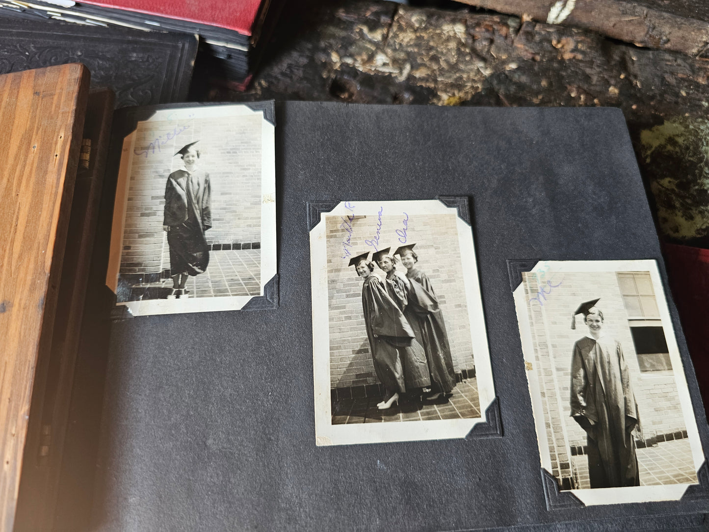 Grouping of Four 1920s-1940s Black and White Snapshot Photo Albums, Tons of Photos, Price is for All