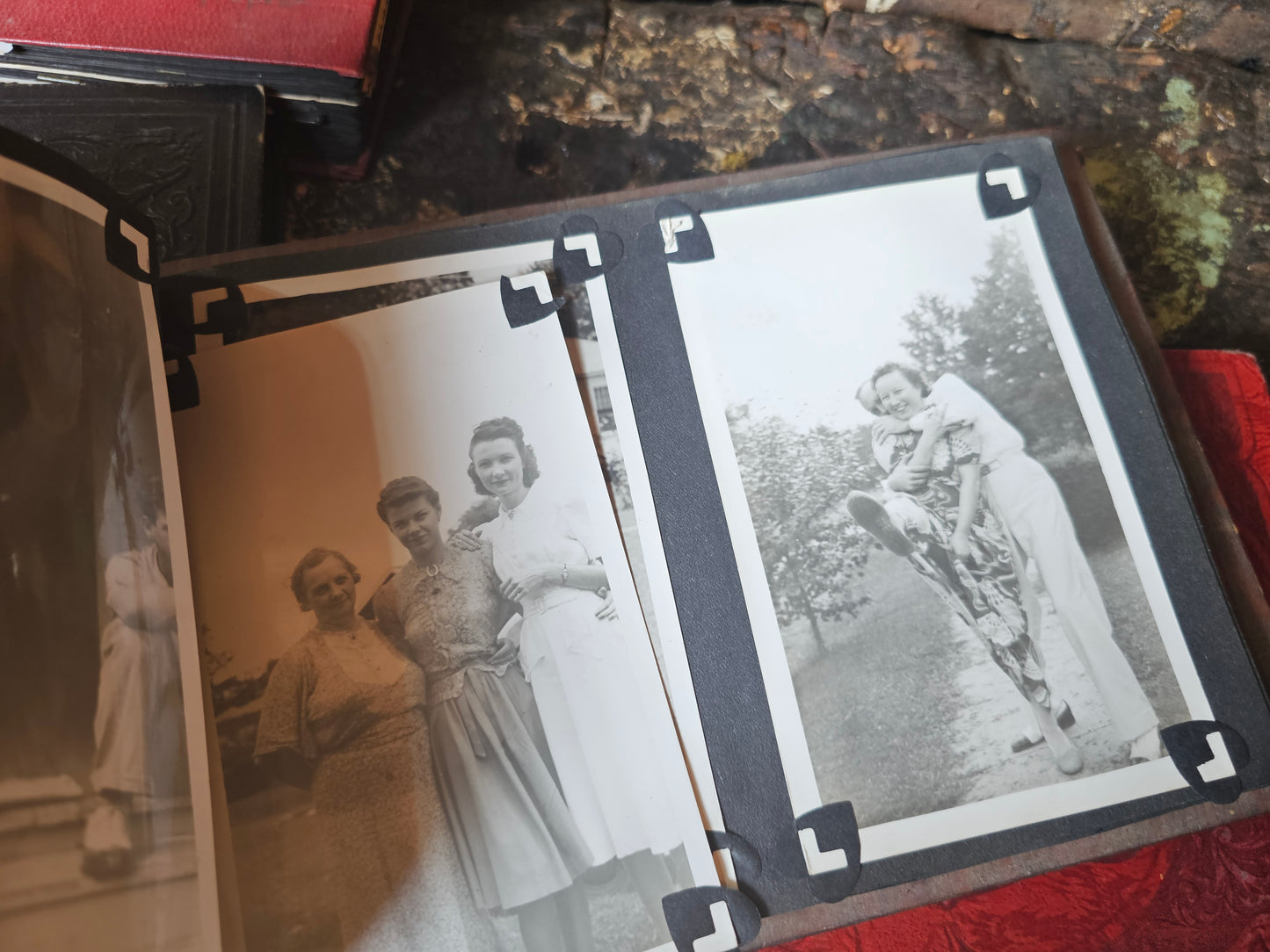 Grouping of Four 1920s-1940s Black and White Snapshot Photo Albums, Tons of Photos, Price is for All