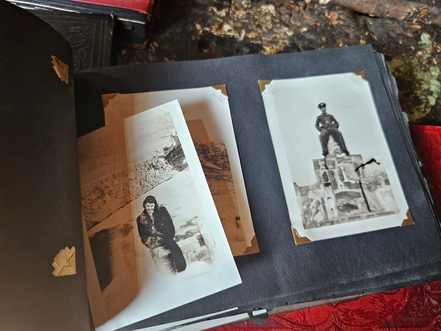 Grouping of Four 1920s-1940s Black and White Snapshot Photo Albums, Tons of Photos, Price is for All