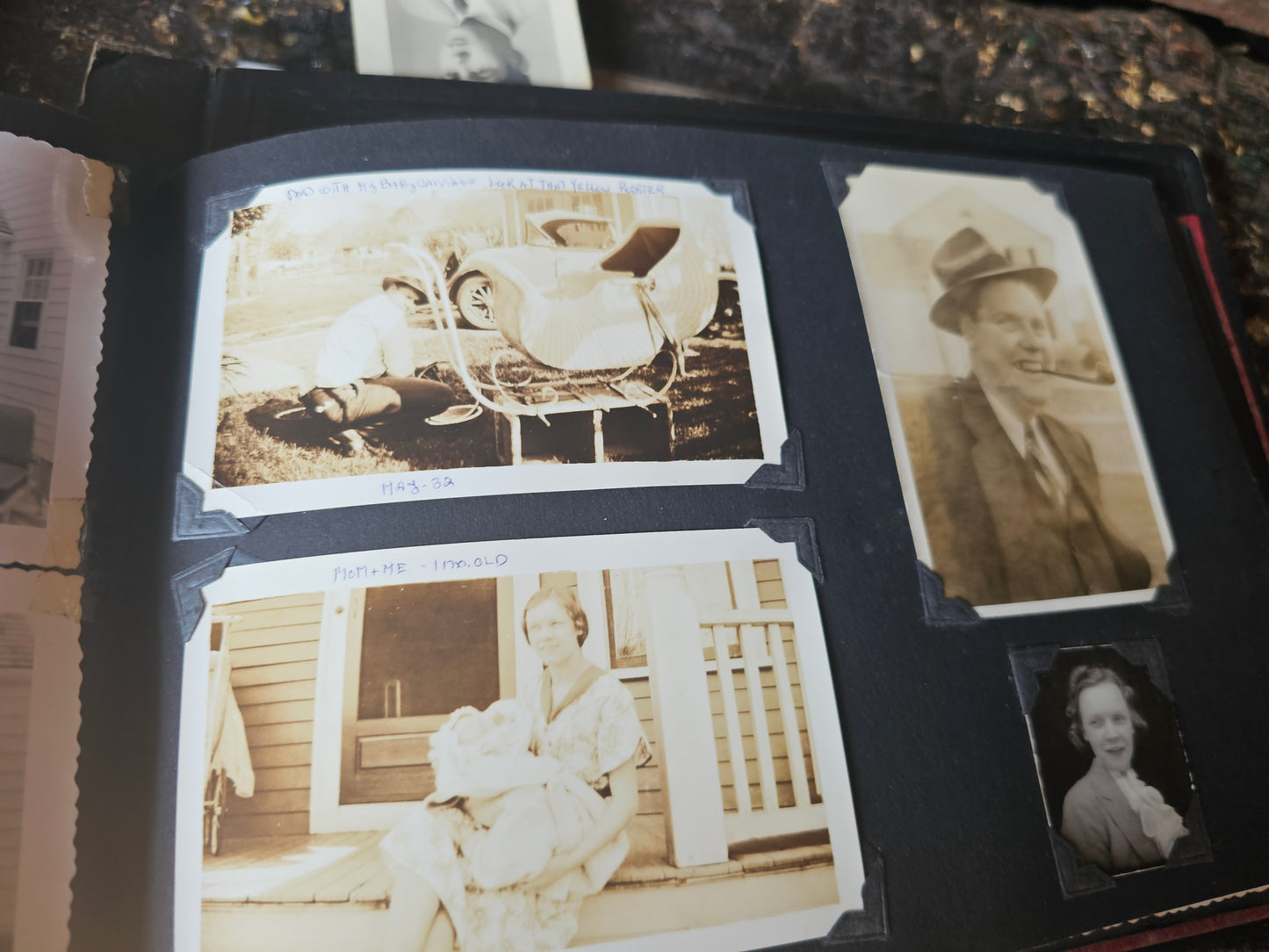 Grouping of Four 1920s-1940s Black and White Snapshot Photo Albums, Tons of Photos, Price is for All