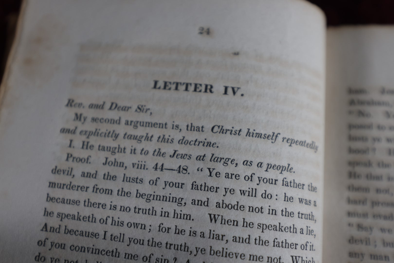 Lot 008 - On The Existence And Agency Of Fallen Spirits, 1828 Antique Book, Letters To The Rev. Willioam E. Channing, D.D., By Canonicus, First Edition