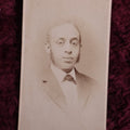 Lot 141 - Antique Cdv Photo Of Young Black Man, Identified As George Appleton, Dated 1876, Highland Gallery, 1051 Tremont Street, Boston