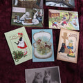 Lot 151 - Grouping Of 8 Antique Cat Postcards, Tuck And More Circa 1910-1940