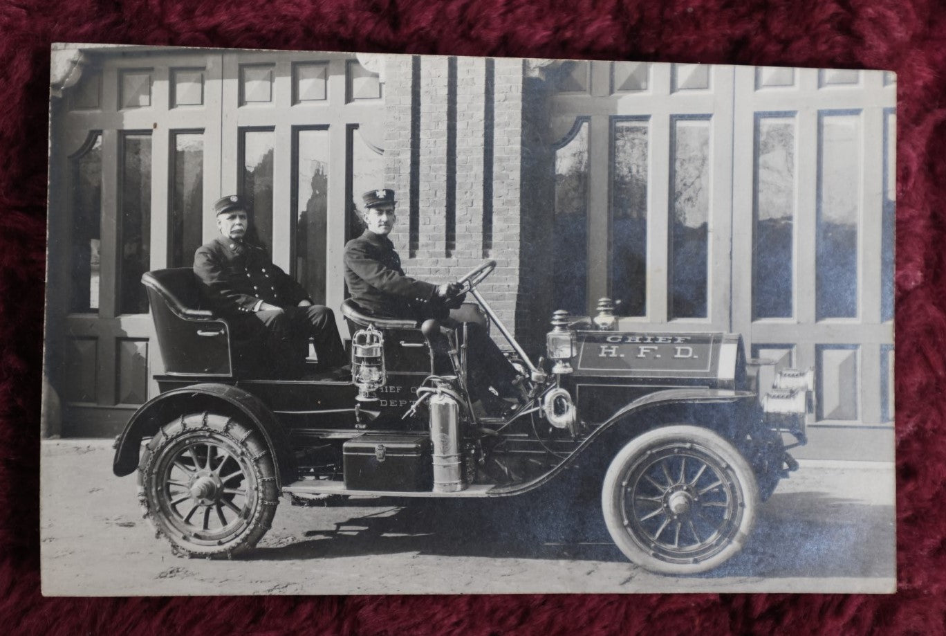 Lot 157 - Grouping Of Four Antique Novelty Postcards - Russian Woman, Two Poor Men, And Firefighters In Early Fire Engine, Circa 1910