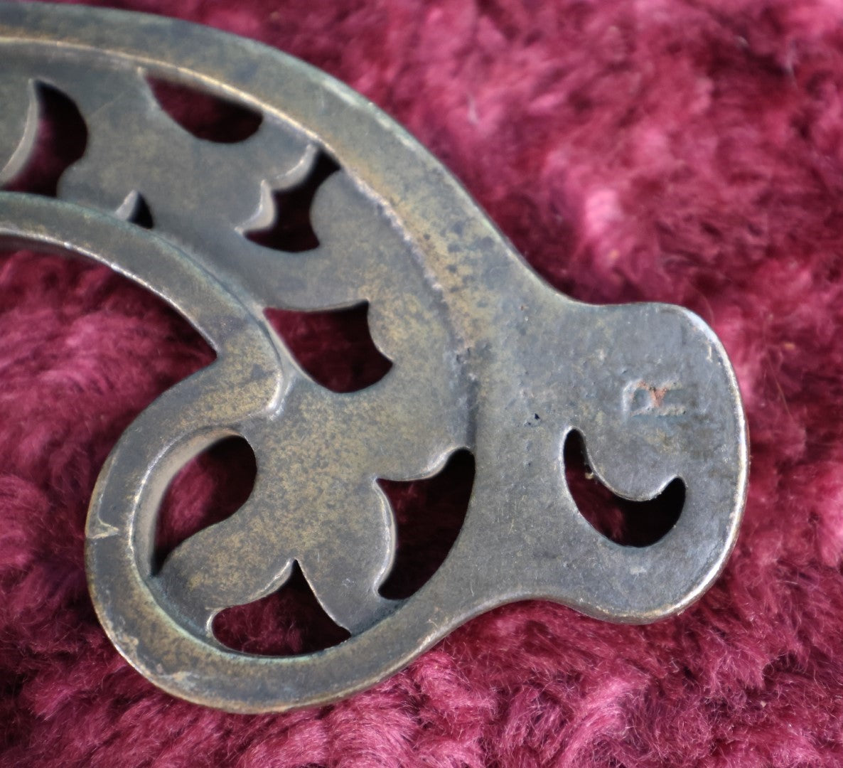 Lot 017 - Pair Of Antique Bridge Arms For Floor Lamp, Cast Iron, Left And Right, Sold As Pair