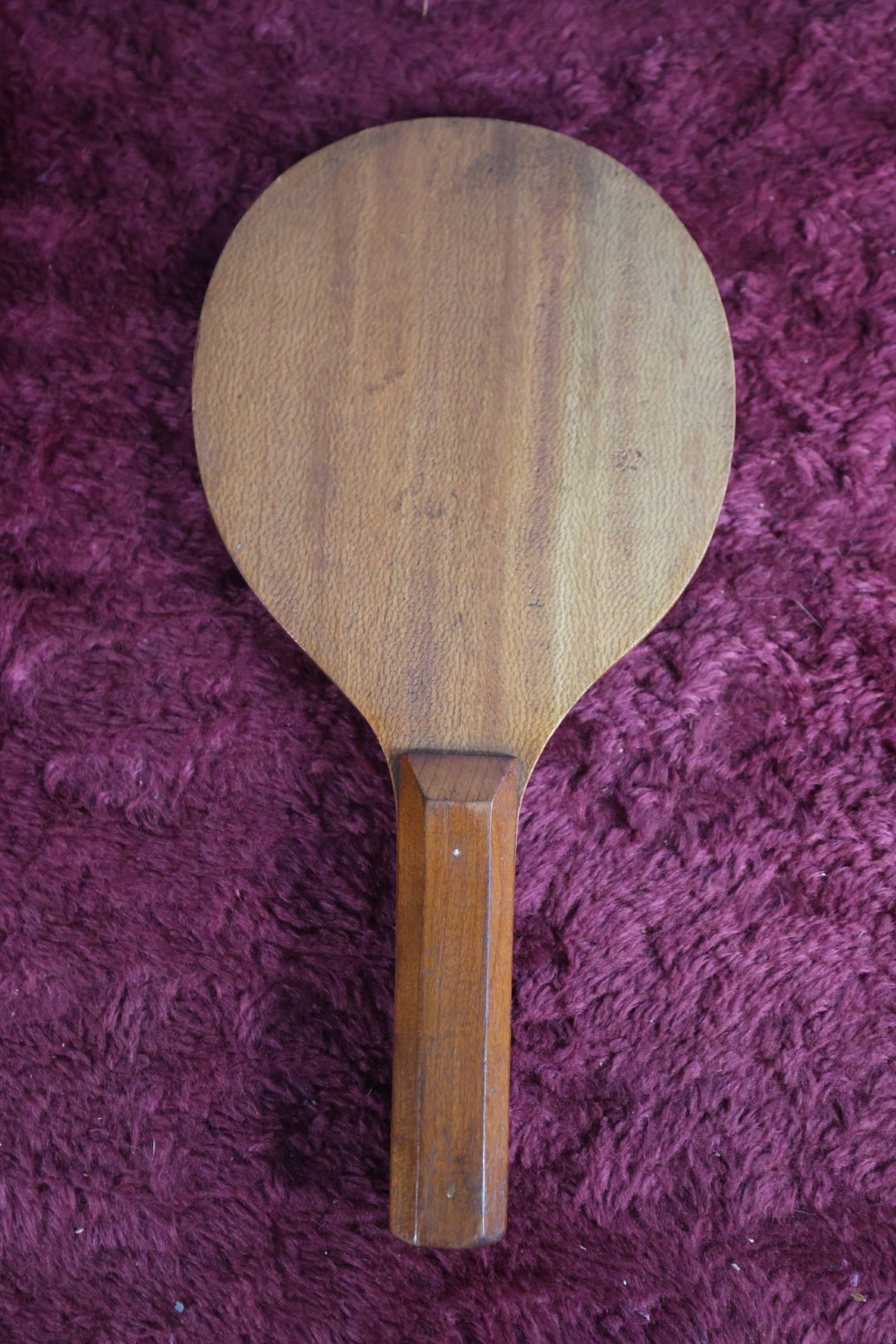 Lot 023 - Antique Folk Art Painted Table Tennis Paddle, "Presented To Dr. Tenbroeck By His Admirers," Found In Swanzey, N.H. 