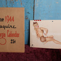 Lot 047 - Vintage 1944 Equire Varga Calendar With Pinups By Alberto Vargas, Complete, In Folder