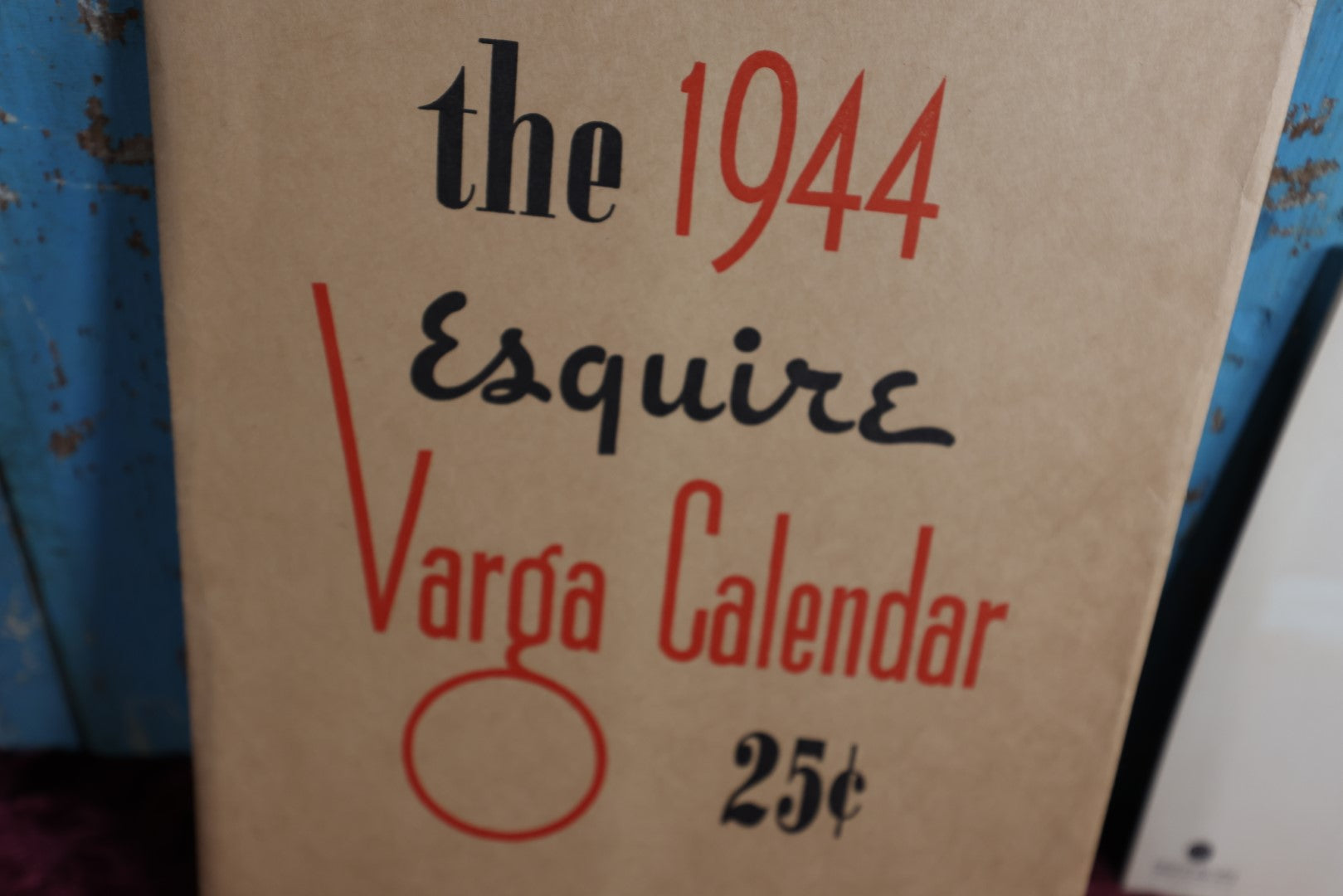 Lot 047 - Vintage 1944 Equire Varga Calendar With Pinups By Alberto Vargas, Complete, In Folder