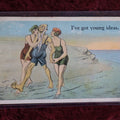 Lot 051 - Antique Naughty Novelty Postcard, Dirty Old Man, "I'Ve Got Young Ideas," Postmarked 1923