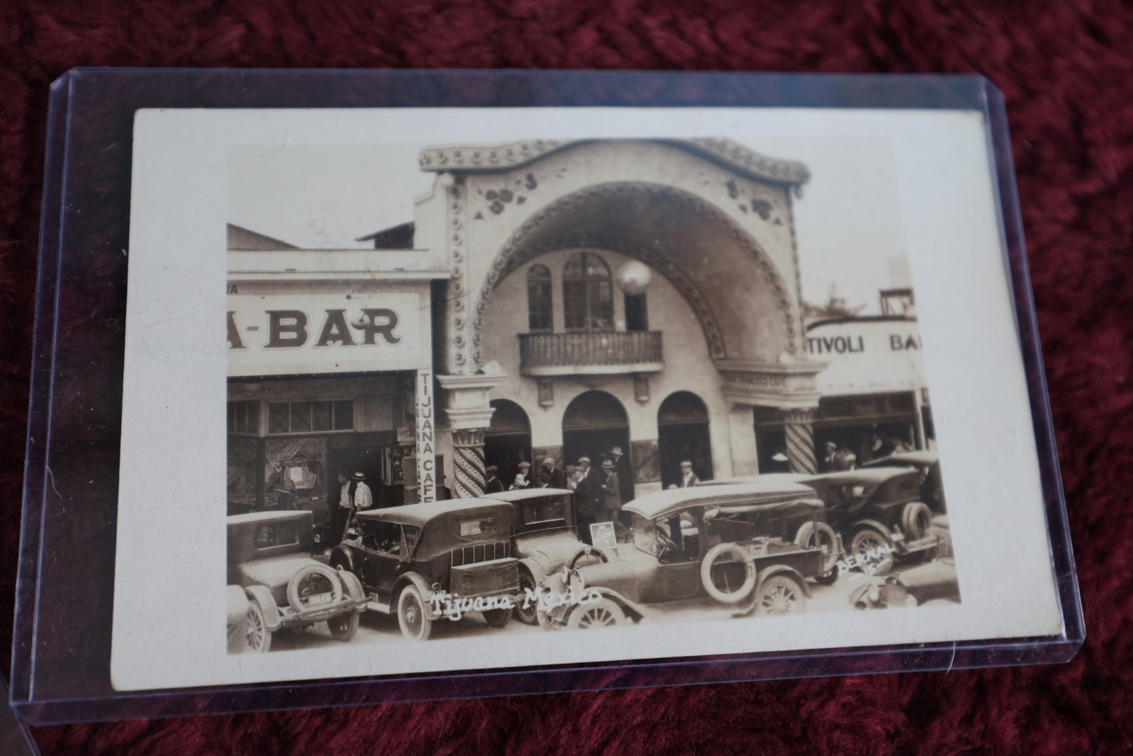 Lot 052 - Pair Of Antique Real Photo Postcards R.P.P.C. From Tijuana, Mexico, Bar & Tijuana Cafe, And Taylor Whiskey, Sold As Pair