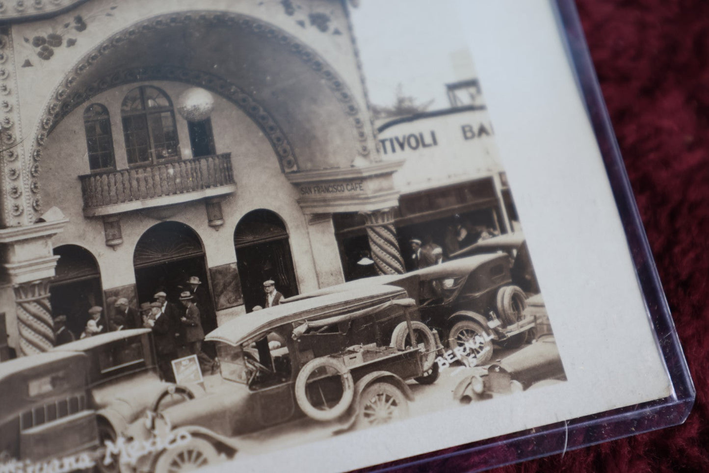 Lot 052 - Pair Of Antique Real Photo Postcards R.P.P.C. From Tijuana, Mexico, Bar & Tijuana Cafe, And Taylor Whiskey, Sold As Pair