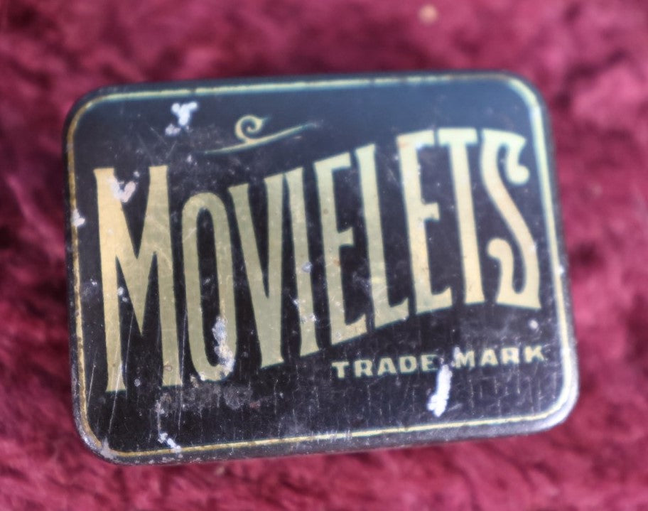 Lot 054 - Anitque Movielets Tin With Silent Movie Film Strip Cells, Early Cinema