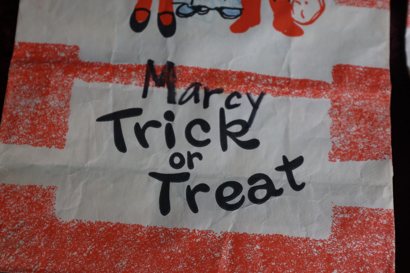 Lot 055 - Grouping Of Three Vintage Halloween Trick Or Treat Bags By Duro, Various Markings And Wear, Sold As Lot