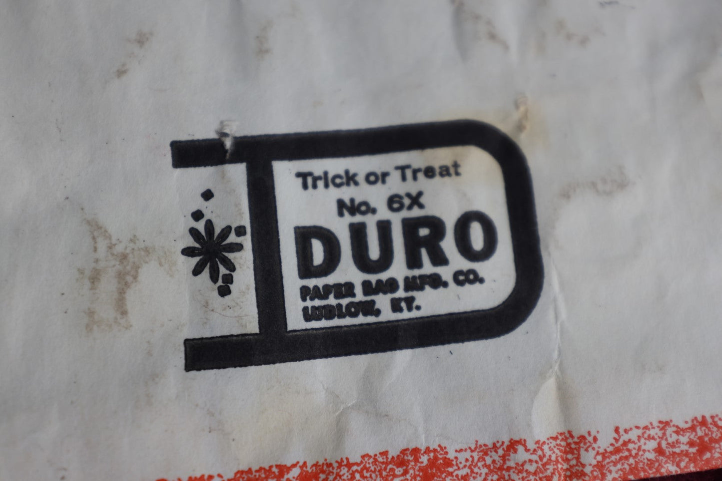 Lot 055 - Grouping Of Three Vintage Halloween Trick Or Treat Bags By Duro, Various Markings And Wear, Sold As Lot