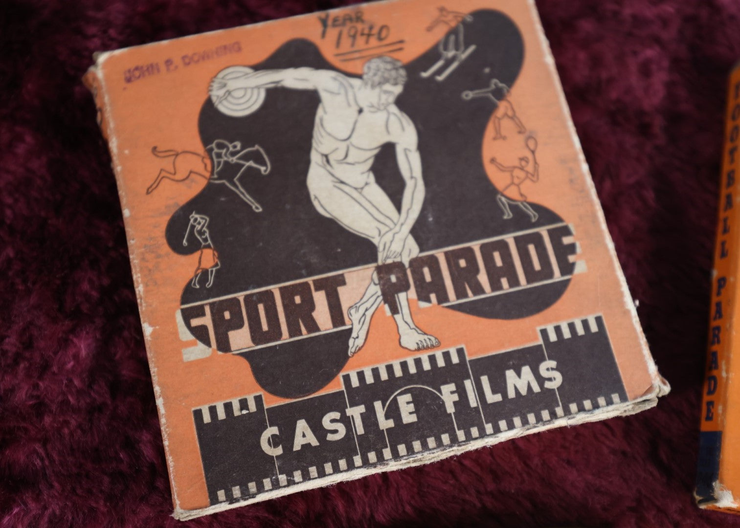 Lot 061 - Grouping Of Four Antique And Vintage 8Mm Movie Films, Sports, Castle Films, Abbott And Costello, Sold As Group 