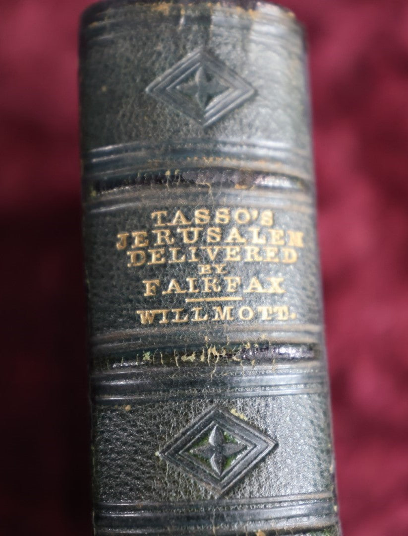 Lot 064 - Antique Book, Godfrey Of Bulloigne Or Jerusalem Delivered By Torquato Tasso, Translated By Edward Fairfax, 1858 Edition, Illustated, Embossed Foredge