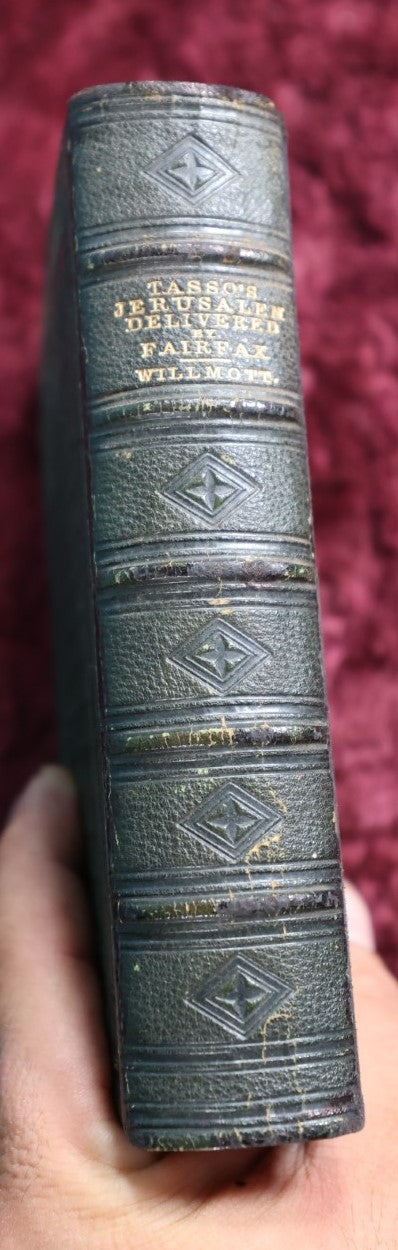 Lot 064 - Antique Book, Godfrey Of Bulloigne Or Jerusalem Delivered By Torquato Tasso, Translated By Edward Fairfax, 1858 Edition, Illustated, Embossed Foredge