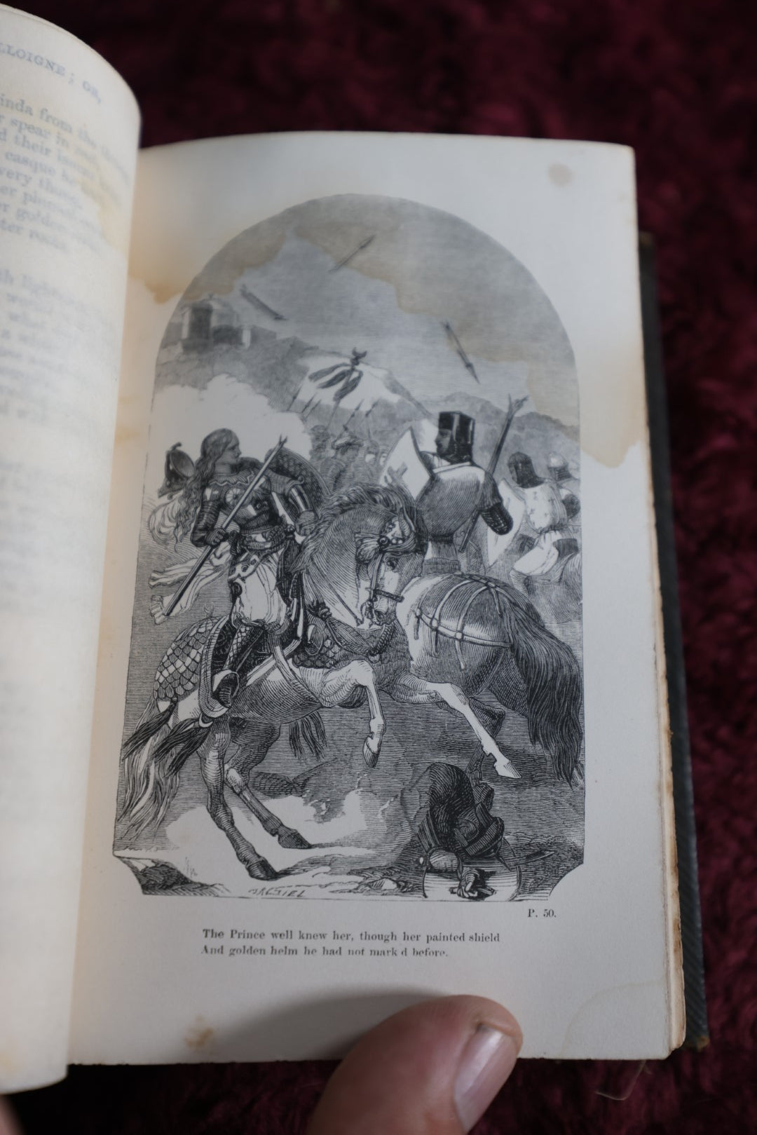 Lot 064 - Antique Book, Godfrey Of Bulloigne Or Jerusalem Delivered By Torquato Tasso, Translated By Edward Fairfax, 1858 Edition, Illustated, Embossed Foredge