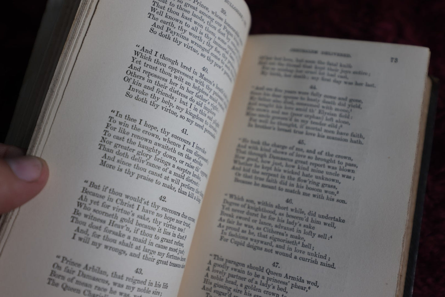 Lot 064 - Antique Book, Godfrey Of Bulloigne Or Jerusalem Delivered By Torquato Tasso, Translated By Edward Fairfax, 1858 Edition, Illustated, Embossed Foredge