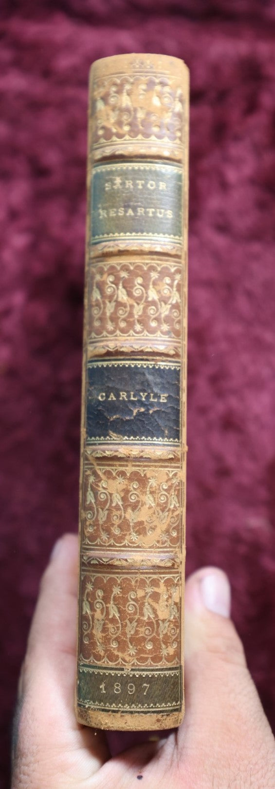 Lot 065 - Antique Book, The Works Of Thomas Carlyle, Volume I, Sartor Resartus, The Life And Opinions Of Herr Teufelsdröckh, 1897