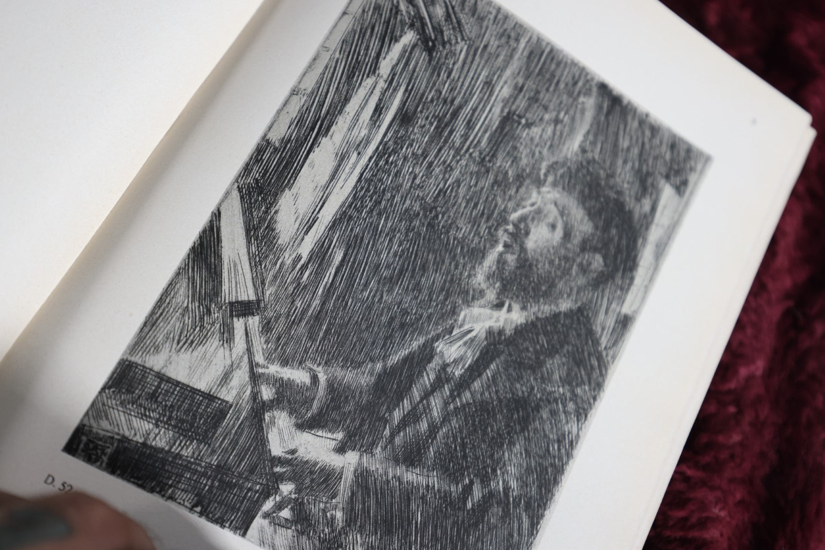 Lot 067 - Anders Zorn Als Radierer Antique Art Book With Many Illustrations, Damage To Spine Covering, 1922