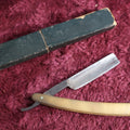 Lot 088 - Antique Straight Edge Shaving Razor, Zanel Cutlery Werks, Germany, Original Price $2.00, With Box