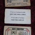 Lot 091 - Grouping Of Three Business And Novelty Cards - Cassidy'S Tavern, Lawrence, Massachusetts Card, And Two Novelty Sex Cards, Vintage
