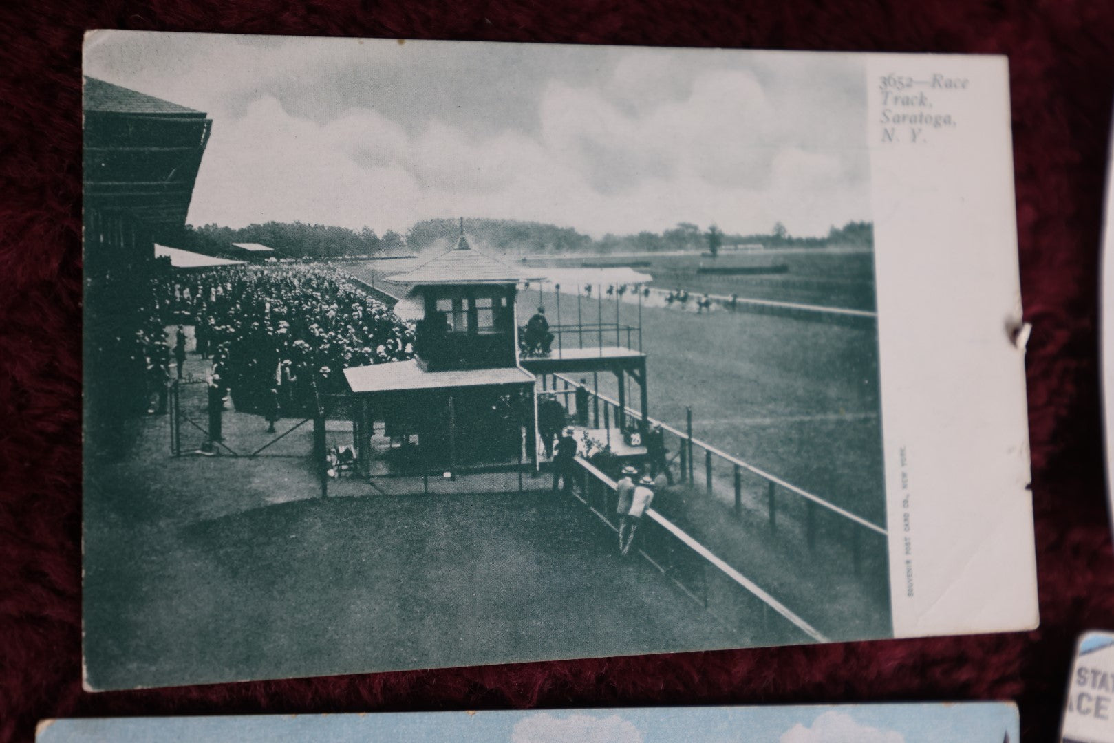 Lot 094 - Six Piece Grouping Of Racing Postcards And Photos, Horse Racing, Rochster, N.H. Fairgrounds, Saratoga Race Track, Dallas Texas State Fair