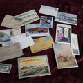 Lot 096 - Grouping Of 18 Antique And Vintage Misc Ephemera, Postcards, Trade Cards