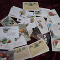 Lot 102 - Grouping Of 26 Vintage And Antique General Greeting, Birthday, Good Luck Postcards