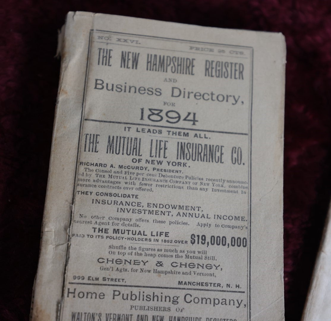 Lot 107 - Grouping Of 9 Vintage And Antique Ephemera Booklets - Birds Of America, The Care Of Trees, United States History, 1894 New Hampshire Business Directory